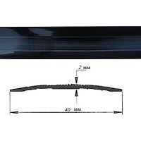 Порог АЛ-125-С Стык алюминевый , 40 мм 1,8м    черный