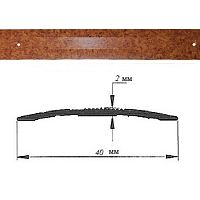 Порог АЛ-125-С 2,0м ПРОБКА , Стык алюминевый , 40 мм Порог АЛ-125-С 2,0м ПРОБКА , Стык алюминевый , 40 мм