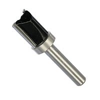 Фреза кромочная прямая с верхним подшипником, DxHxL=16х20х60 мм, 36678 Фреза кромочная прямая с верхним подшипником, DxHxL=16х20х60 мм, 36678