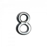 Цифра дверн. Аллюр пласт."8" хром (100,20) 07017 Цифра дверн. Аллюр пласт."8" хром (100,20) 07017