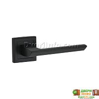 Ручка дверная на квадратной розетке ROKKA A-61-30 BLACK, BUSSARE Ручка дверная на квадратной розетке ROKKA A-61-30 BLACK, BUSSARE