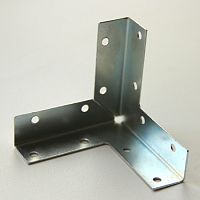 Уголок мебельный трехсторонний 70x70x70 мм /50/ Уголок мебельный трехсторонний 70x70x70 мм /50/