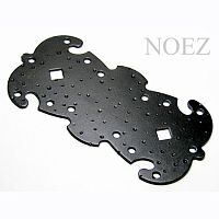 Пластина крепёжная фигурная НОЭЗ ПКФ 205-100-S черная матовая /1/ Пластина крепёжная фигурная НОЭЗ ПКФ 205-100-S черная матовая /1/