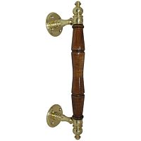 Ручка парадная деревянная латунь ПД-1 /310мм/ Ручка парадная деревянная латунь ПД-1 /310мм/