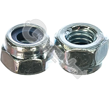 Гайка самоконтрящаяся М3 DIN985 А2 с нейлоновым кольцом /50/ Гайка самоконтрящаяся М3 DIN985 А2 с нейлоновым кольцом /50/