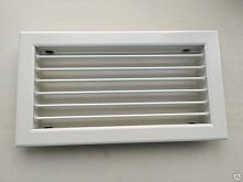 Решетка вентиляционная 1-150х300 мм, белая, РВ-7 Решетка вентиляционная 1-150х300 мм, белая, РВ-7