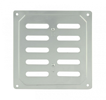 Решетка вентиляционная 160х160 мм, с заглушкой, белая, 6612 Решетка вентиляционная 160х160 мм, с заглушкой, белая, 6612