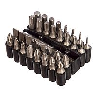 Набор бит Cr-V, с магнитным адаптером, в ударопр. держателе (33 предм.), STAYER Master, 26085-H33 Набор бит Cr-V, с магнитным адаптером, в ударопр. держателе (33 предм.), STAYER Master, 26085-H33