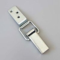 Замок-защелка накидной 2-2 ГОСТ 16561-76, L=85 мм со стопорной вилкой, цинк+хром /50/ Замок-защелка накидной 2-2 ГОСТ 16561-76, L=85 мм со стопорной вилкой, цинк+хром /50/