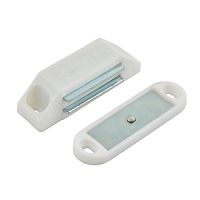 Защелка мебельная магнитная 62 мм, белый, НОРА-М, 9490 /5/ Защелка мебельная магнитная 62 мм, белый, НОРА-М, 9490 /5/