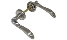 Ручка дверная PAL-10 SN/CP матовый никель "Пиза"*** Ручка дверная PAL-10 SN/CP матовый никель "Пиза"***