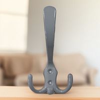 Крючок мебельный большой серый металлик, (30), КМ-1 Крючок мебельный большой серый металлик, (30), КМ-1