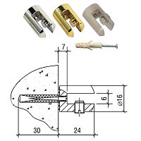 Полкодержатель 3.06.М04, матовый никель, Lincos. 28355 Полкодержатель 3.06.М04, матовый никель, Lincos. 28355
