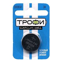 Батарейка Трофи таблетка CR2032-1BL, в блистере (1 шт.), Б0003650 Батарейка Трофи таблетка CR2032-1BL, в блистере (1 шт.), Б0003650