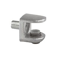 Полкодержатель для стекла регул. П-образный 14х14 мм, со штырем, max H=8 мм, никель /5/, 28134 Полкодержатель для стекла регул. П-образный 14х14 мм, со штырем, max H=8 мм, никель /5/, 28134