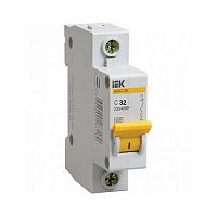 Автоматический выключатель 1Р 32А ВА47-29 4,5кА характеристика С ИЭК Автоматический выключатель 1Р 32А ВА47-29 4,5кА характеристика С ИЭК
