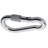 Карабин с предохранительной гайкой (муфтой) 8мм DIN 5299D /5/ Карабин с предохранительной гайкой (муфтой) 8мм DIN 5299D /5/