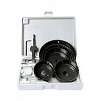 Набор кольцевых пил по дереву, 64 мм - 127 мм (8 предметов), MATRIX, 704715 Набор кольцевых пил по дереву, 64 мм - 127 мм (8 предметов), MATRIX, 704715