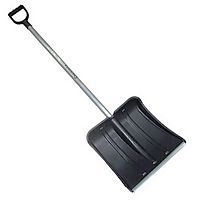 Лопата снеговая пластиковая, алюминиевый черенок, 380х380 мм, "Снежинка", 9610 Лопата снеговая пластиковая, алюминиевый черенок, 380х380 мм, "Снежинка", 9610