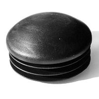 Заглушка пластиковая круглая d 76 Купол черная 2324Т Заглушка пластиковая круглая d 76 Купол черная 2324Т