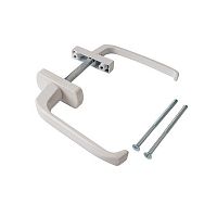 Ручка двухсторонняя металлическая узкая/широкая белая BHS1 Ручка двухсторонняя металлическая узкая/широкая белая BHS1