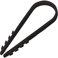 Дюбель-хомут круглый 11-18 мм для крепления кабеля черный /8150/ Дюбель-хомут круглый 11-18 мм для крепления кабеля черный /8150/