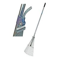 Грабли веерные раздвижные стальные, 15 зубьев, стальной черенок, фиксатор, 9233 / 9340 Грабли веерные раздвижные стальные, 15 зубьев, стальной черенок, фиксатор, 9233 / 9340