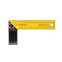 Угольник столярный 200 мм, стальное полотно, желтый, FIT Профи, 19420 Угольник столярный 200 мм, стальное полотно, желтый, FIT Профи, 19420