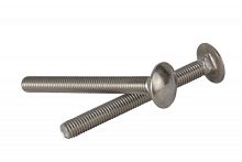 Болт мебельный нержавеющий DIN603 A4 M8X40/40 головка полукруглая, подголовок квадратный /10/ Болт мебельный нержавеющий DIN603 A4 M8X40/40 головка полукруглая, подголовок квадратный /10/