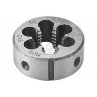 Плашка круглая ручная М20 x 2,0 мм для нарезания метрич. резьбы, мелкий шаг, ЗУБР, 4-28022-20-2,0 Плашка круглая ручная М20 x 2,0 мм для нарезания метрич. резьбы, мелкий шаг, ЗУБР, 4-28022-20-2,0