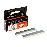 Скобы для мебельного степлера 6х0,7 мм тип 53, каленые, "Stelgrit" (1000 шт./уп.), 655001 Скобы для мебельного степлера 6х0,7 мм тип 53, каленые, "Stelgrit" (1000 шт./уп.), 655001