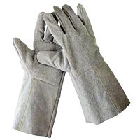 1134-XL Перчатки СИБИН рабочие кожаные,из спилка,XL
