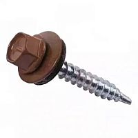 Саморез кровельный RAL8019 4,8х29 серо-коричневый /50/ Саморез кровельный RAL8019 4,8х29 серо-коричневый /50/