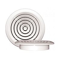 Решетка вентиляционная круглая с фланцем Д=100 мм, пластмассовая, ПКР 145/100 Решетка вентиляционная круглая с фланцем Д=100 мм, пластмассовая, ПКР 145/100