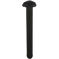 Ножка для стола 60х820 мм, крепление Блин + Пятак, чёрный /4/, 109508 Ножка для стола 60х820 мм, крепление Блин + Пятак, чёрный /4/, 109508