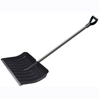 Лопата снеговая пластиковая, алюминиевый черенок, 512х408 мм, V-обр. ручк, D тулейки 32 мм, 68107-3 Лопата снеговая пластиковая, алюминиевый черенок, 512х408 мм, V-обр. ручк, D тулейки 32 мм, 68107-3