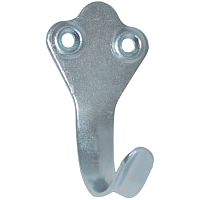 Крючок-вешалка одинарный малый № 2 цинк без шурупов, 81 /500/ Крючок-вешалка одинарный малый № 2 цинк без шурупов, 81 /500/