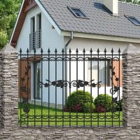 Секция забора 2,8х1,8 м с лозой штампованной ОСТ 15-02*** Секция забора 2,8х1,8 м с лозой штампованной ОСТ 15-02***