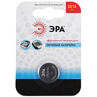 Батарейка ЭРА таблетка CR2016-1BL, литиевая, в блистере (1 шт.), C0038446 Батарейка ЭРА таблетка CR2016-1BL, литиевая, в блистере (1 шт.), C0038446