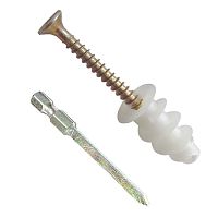 8654 Пластмас. дюбель д/гипсокартона 14х24 с устано.иснтрум. и саморезы с потайной головкой KEW GKD 8654 Пластмас. дюбель д/гипсокартона 14х24 с устано.иснтрум. и саморезы с потайной головкой KEW GKD