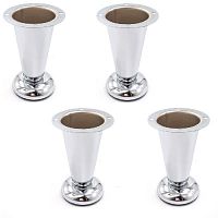 Ножка мебельная конусная H=105 мм, 0904 light, металл хром, 109211 Ножка мебельная конусная H=105 мм, 0904 light, металл хром, 109211