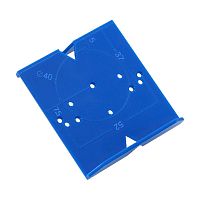 Шаблон для сверления отверстий под петли 35/40 мм, АБС-пластик Шаблон для сверления отверстий под петли 35/40 мм, АБС-пластик