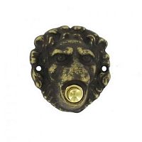 Накладка декоративная на элекрический звонок "Лев", античная бронза, 2153 AF Накладка декоративная на элекрический звонок "Лев", античная бронза, 2153 AF