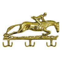 Вешалка "ЖОКЕЙ НА ЛОШАДИ" 13х21 латунь, 3 двойных крючка, STILARS, 00077 Вешалка "ЖОКЕЙ НА ЛОШАДИ" 13х21 латунь, 3 двойных крючка, STILARS, 00077