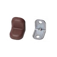 Уголок мебельный с пластиковой накладкой 20х20х16х1,2 мм, орех, 18705 /10/ Уголок мебельный с пластиковой накладкой 20х20х16х1,2 мм, орех, 18705 /10/