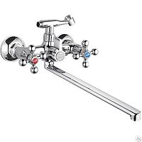 Смеситель универсальный с плоским изливом 40F и переключателем для душа, двуручный, L2361 Смеситель универсальный с плоским изливом 40F и переключателем для душа, двуручный, L2361