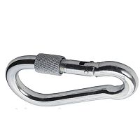 Карабин с предохранительной гайкой (муфтой) 11мм DIN 5299D /1/ Карабин с предохранительной гайкой (муфтой) 11мм DIN 5299D /1/