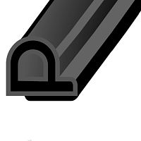 Уплотнитель P 9х5,5 мм SD-39, черный (100 м - 2х50 м), (уп. 6 шт.), PROFITRAST Уплотнитель P 9х5,5 мм SD-39, черный (100 м - 2х50 м), (уп. 6 шт.), PROFITRAST