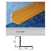 Порог АЛ-169-С ВН 0,9м белый, Угол внутренний алюминевый, 23X23 мм Порог АЛ-169-С ВН 0,9м белый, Угол внутренний алюминевый, 23X23 мм