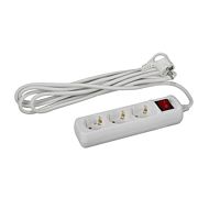 Удлинитель с заземлением 3х1 мм², 3 розетки, 3.0 м, с выключателем, ЭРА, Э10944 СТ U-3es-3m*** Удлинитель с заземлением 3х1 мм², 3 розетки, 3.0 м, с выключателем, ЭРА, Э10944 СТ U-3es-3m***